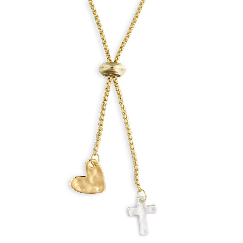 Heart and Cross Necklace